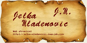 Jelka Mladenović vizit kartica
